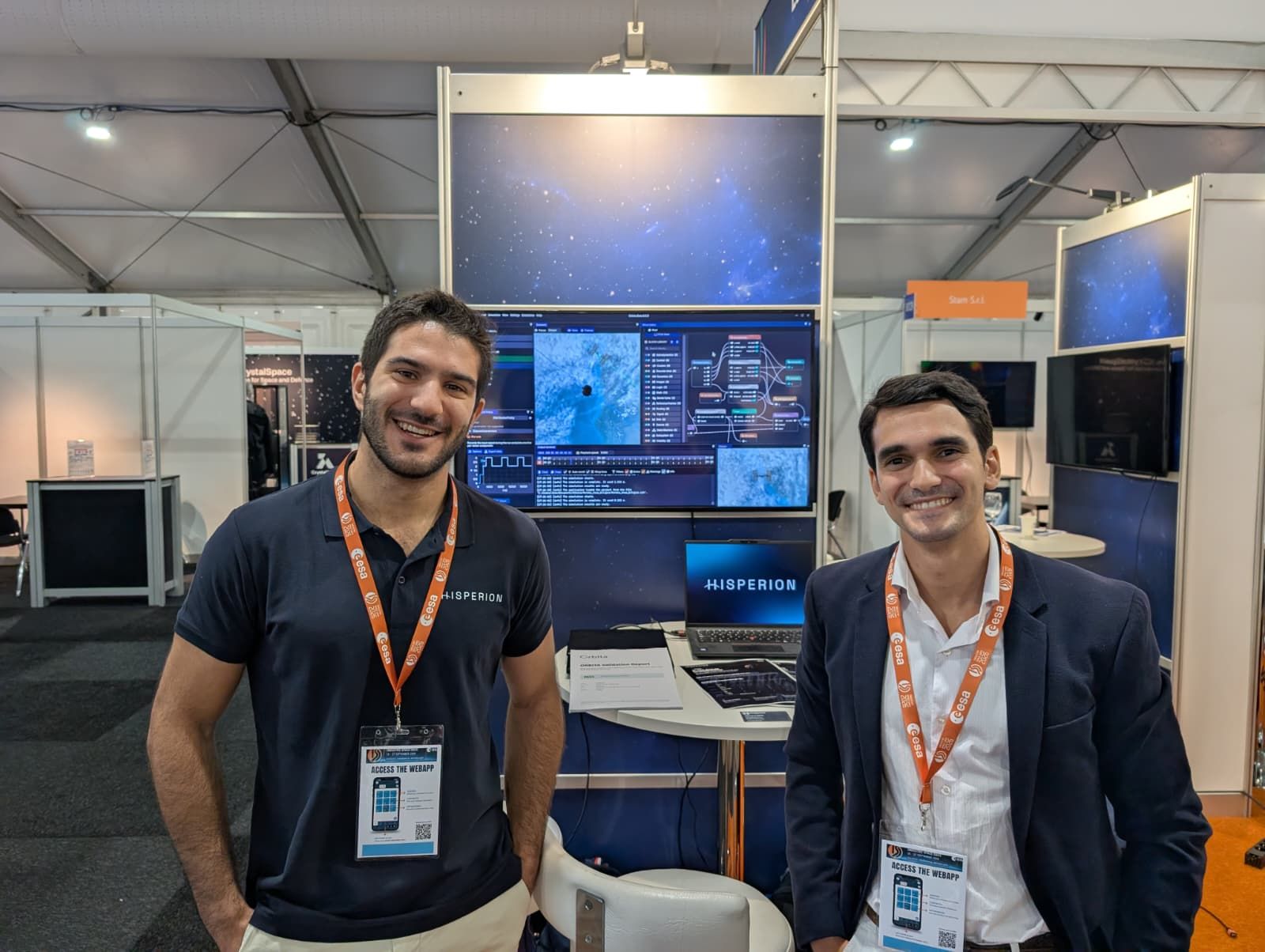 Hisperion Aerospace at its stand at ESA's Industry Space Days 2026, ESA/ESTEC, Noordwijk.