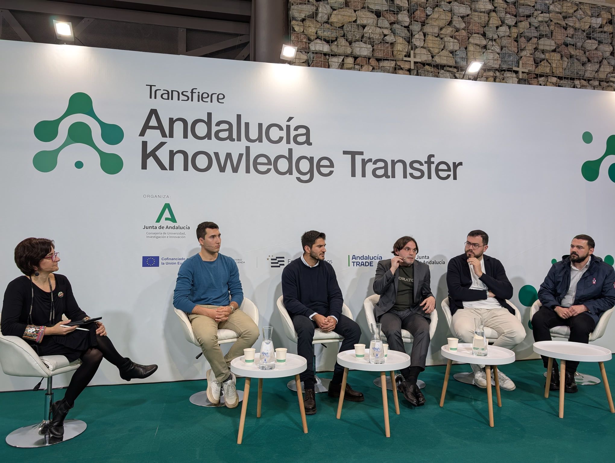 José Antonio Rebollo participating at New Startups for the New Space session at the Transfiere Forum